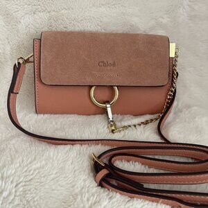 Chloé Pink Leather Crossbody Bag